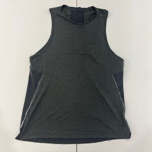 Lululemon Fast Free Tank Top Singlet Grey Black Active Gym Training Men’s Small